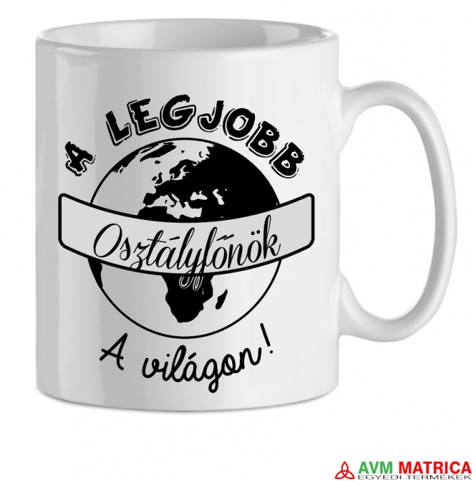 A legjobb osztályfőnök a világon bögre
