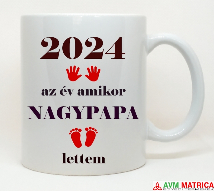 Az év amikor nagypapa lettem bögre