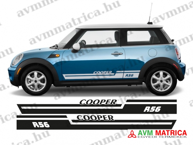 Mini Cooper R56 oldalcsík matrica