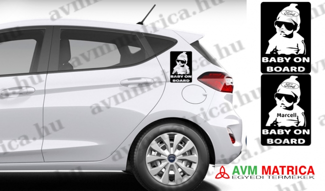 Baby on board - fiús - Ford autómatrica Baby on board - fiús - Ford autómatrica