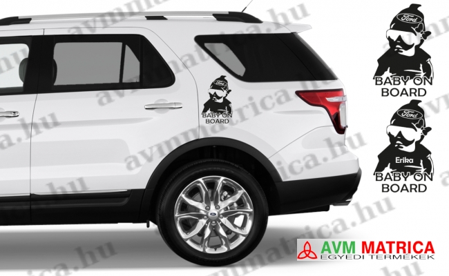 Baby on board - lányos - Ford 2 autómatrica Baby on board - lányos - Ford 2 autómatrica