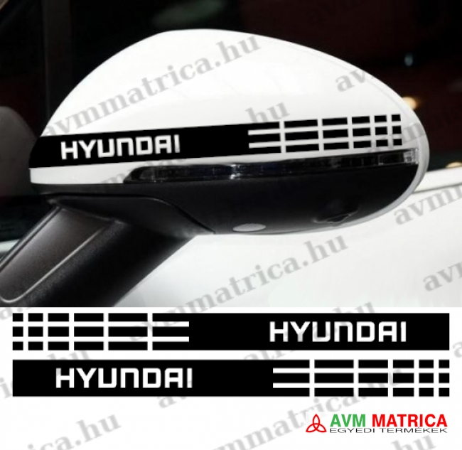 Hyundai visszapillantó dekorcsík 2 matrica Hyundai visszapillantó dekorcsík 2 matrica