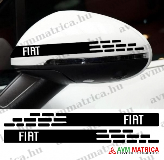 FIAT visszapillantó dekorcsík matrica 3 FIAT visszapillantó dekorcsík matrica 3