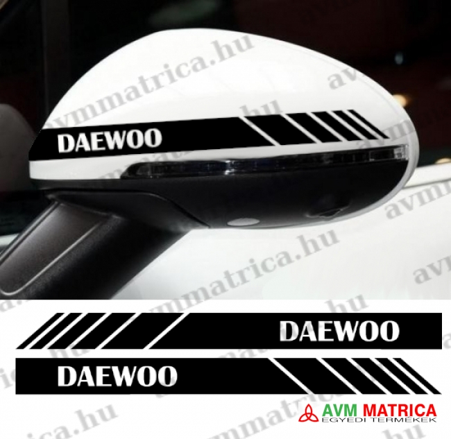 Daewoo visszapillantó dekorcsík 1 matrica Daewoo visszapillantó dekorcsík 1 matrica