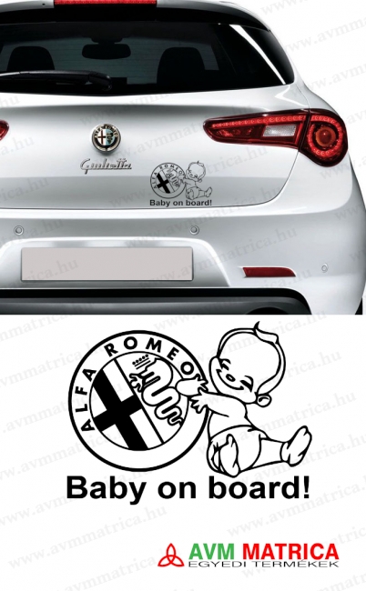 Alfa Romeo baby on board autómatrica Alfa Romeo baby on board autómatrica