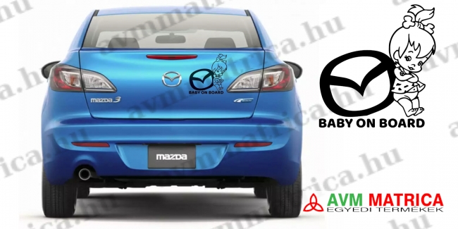 Mazda baby on board - csajos autómatrica