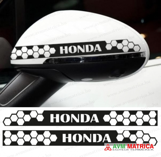 Honda visszapillantó dekorcsík 5 matrica Honda visszapillantó dekorcsík 5 matrica