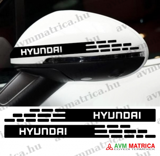 Hyundai visszapillantó dekorcsík 3 matrica Hyundai visszapillantó dekorcsík 3 matrica