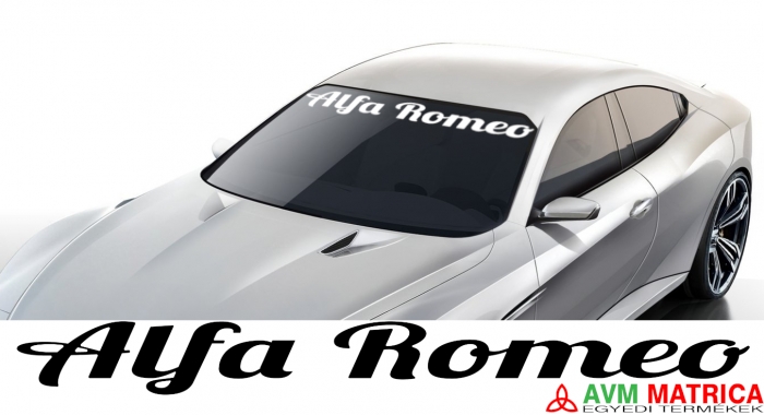 Alfa Romeo szélvédőmatrica Alfa Romeo szélvédőmatrica