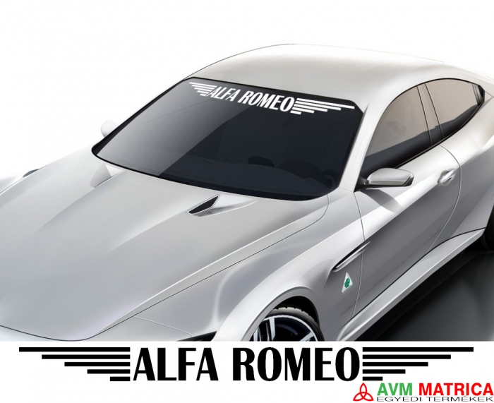 Alfa Romeo szélvédőmatrica 3