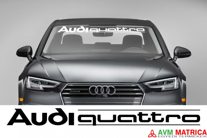 Audi quattro szélvédőmatrica Audi quattro szélvédőmatrica