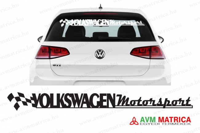 Volkswagen motorsport szélvédőmatrica Volkswagen motorsport szélvédőmatrica