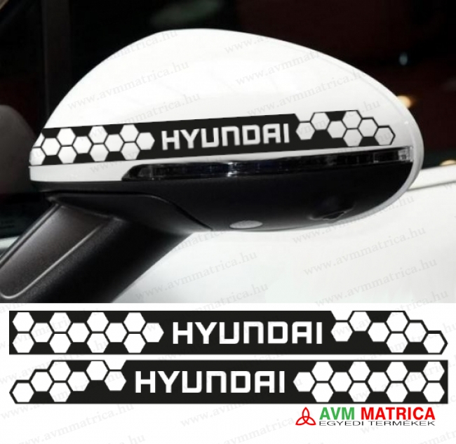Hyundai visszapillantó dekorcsík 5 matrica Hyundai visszapillantó dekorcsík 5 matrica