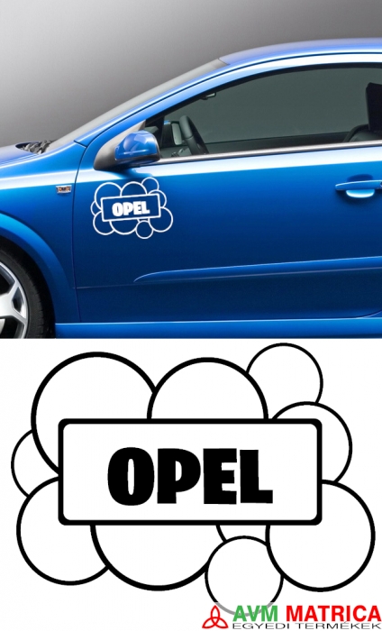 Buborékos Opel felirat