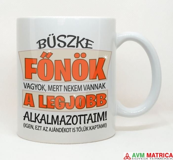 Büszke főnök bögre