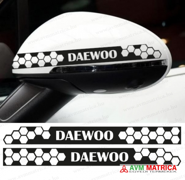 Daewoo visszapillantó dekorcsík 5 matrica