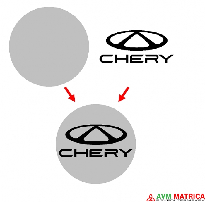 Chery felni közép matrica