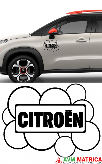 Buborékos Citroen felirat