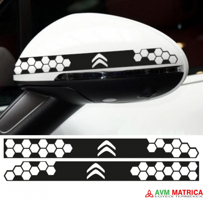 Citroen visszapillantó dekorcsík matrica 5 Citroen visszapillantó dekorcsík matrica 5