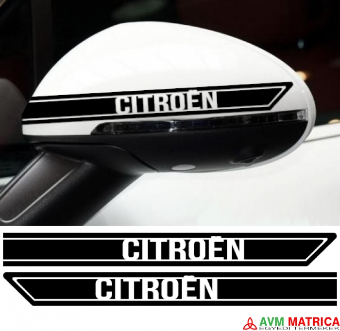 Citroen visszapillantó dekorcsík matrica 6