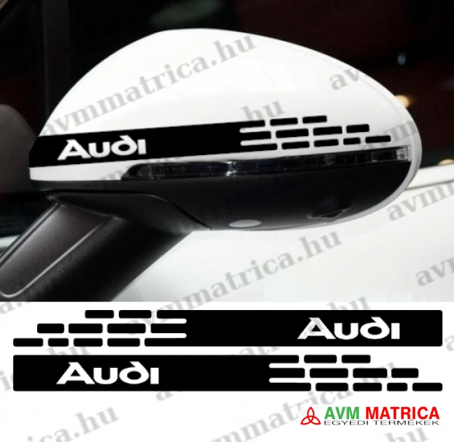 Audi visszapillantó dekorcsík 3 matrica