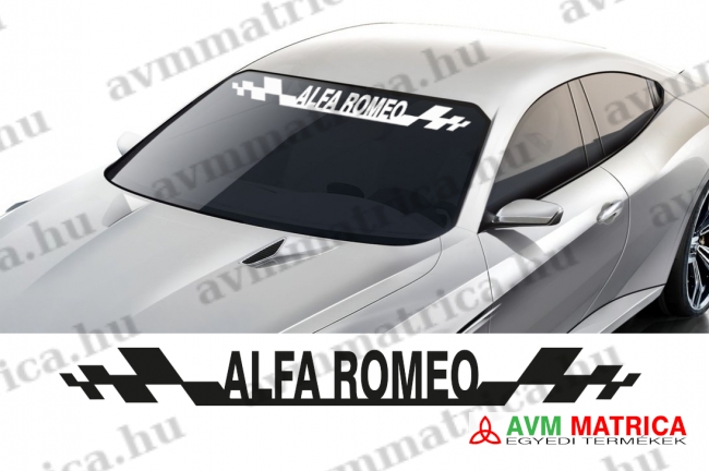 Alfa Romeo szélvédőmatrica 2 Alfa Romeo szélvédőmatrica 2