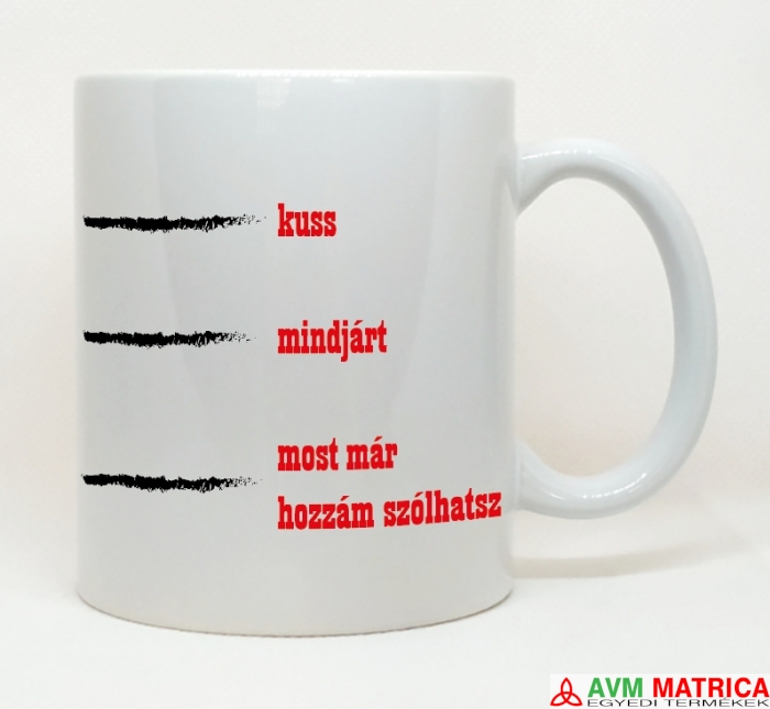 Kuss mindjárt... bögre