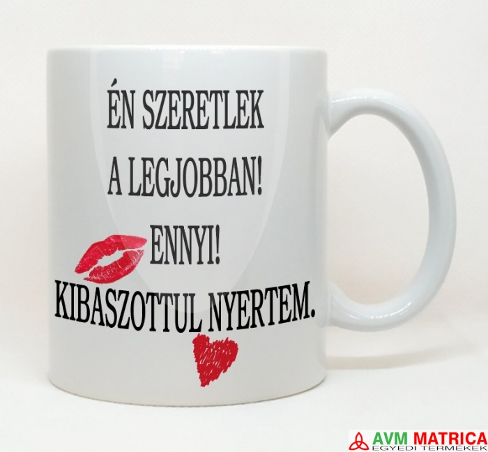 Én szeretlek a legjobban bögre