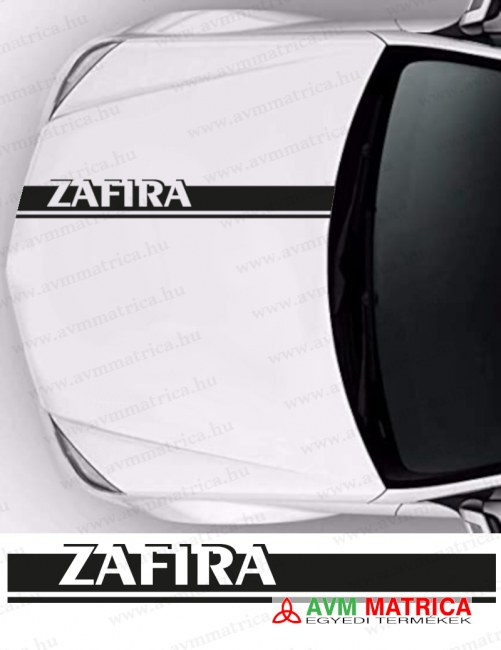 Zafira motorháztető matrica