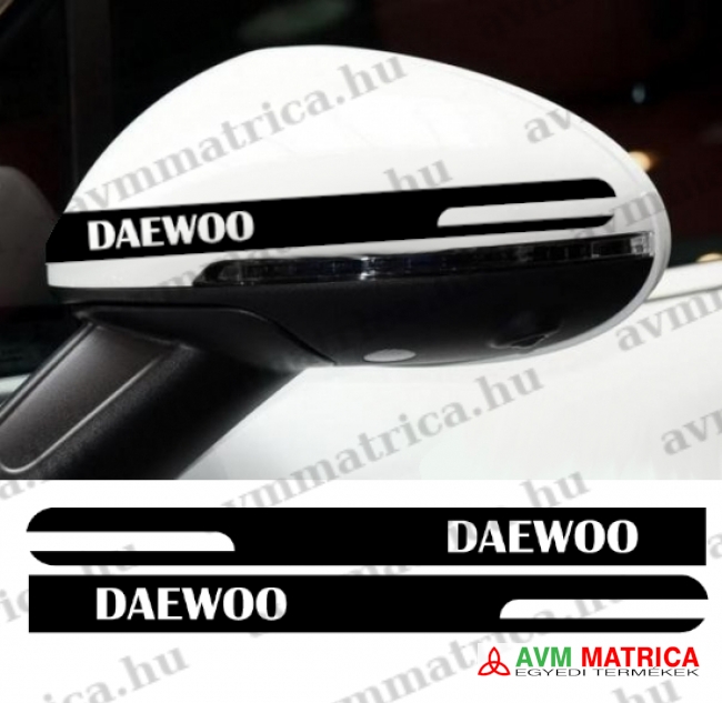 Daewoo visszapillantó dekorcsík 4 matrica Daewoo visszapillantó dekorcsík 4 matrica