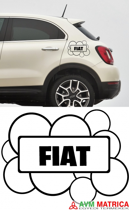 Buborékos Fiat felirat Buborékos Fiat felirat