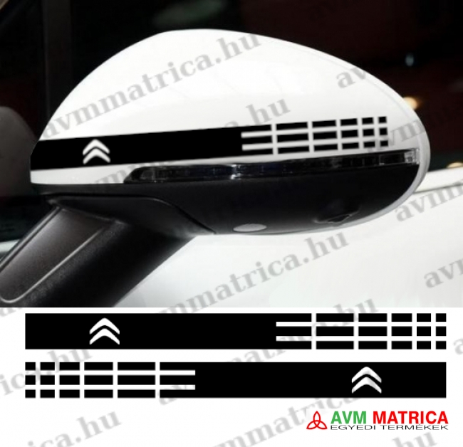 Citroen visszapillantó dekorcsík matrica 2 Citroen visszapillantó dekorcsík matrica 2