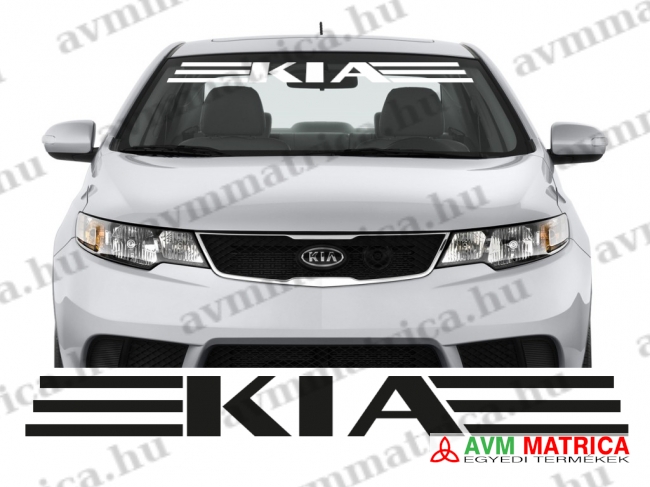 KIA szélvédőmatrica 1 KIA szélvédőmatrica 1