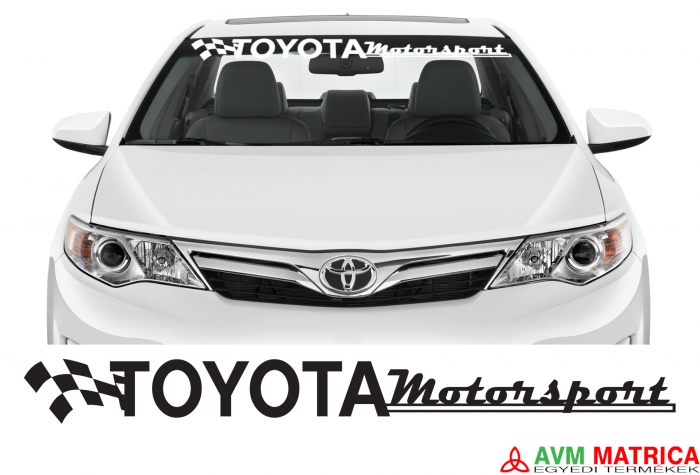 Toyota motorsport szélvédőmatrica