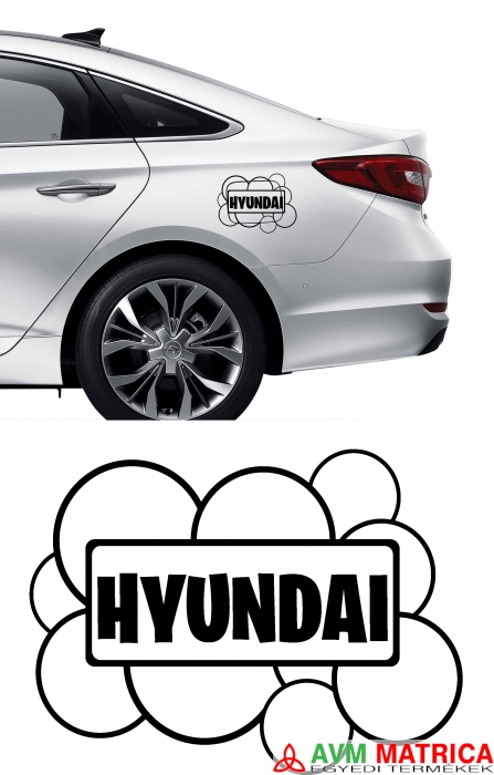 Hyundai buborék matrica