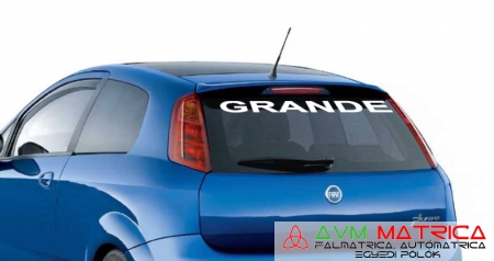 Fiat Grande szélvédőmatrica