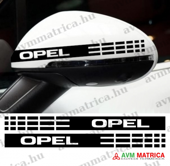 Opel visszapillantó dekorcsík matrica 2