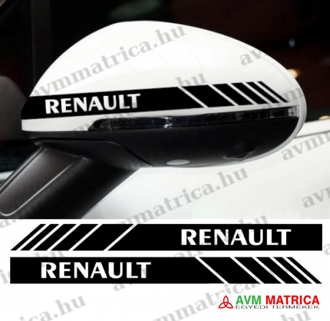 Renault visszapillantó dekorcsík matrica 1 Renault visszapillantó dekorcsík matrica 1