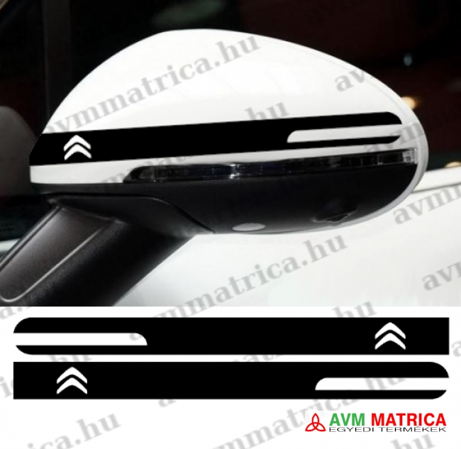 Citroen visszapillantó dekorcsík matrica 4