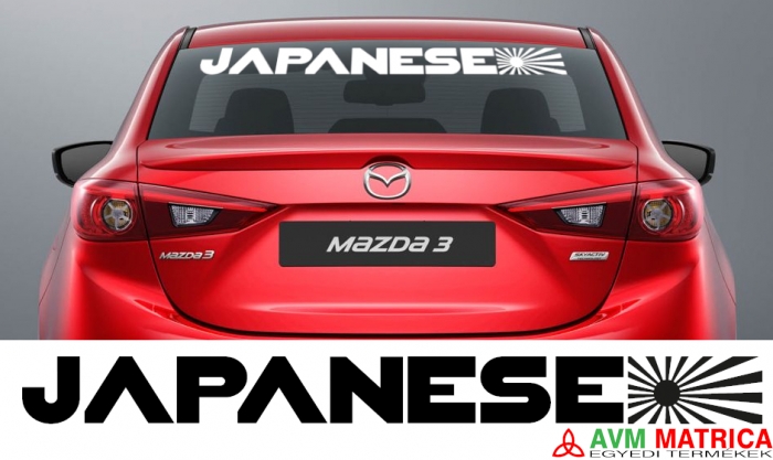 Japenese autó matrica