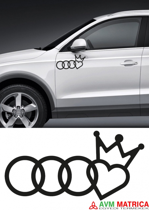 Koronás Audi autómatrica