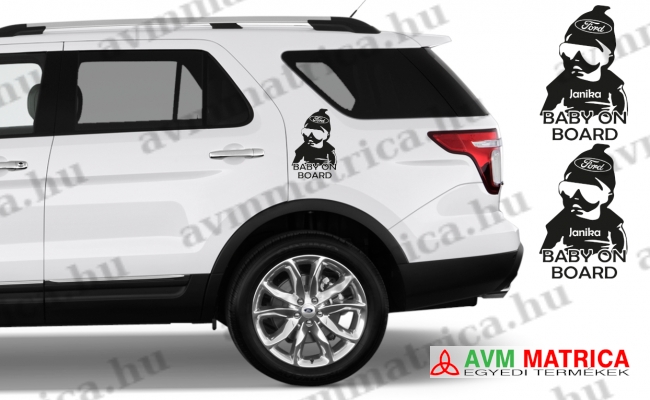 Baby on board - fiús - Ford 2 autómatrica Baby on board - fiús - Ford 2 autómatrica
