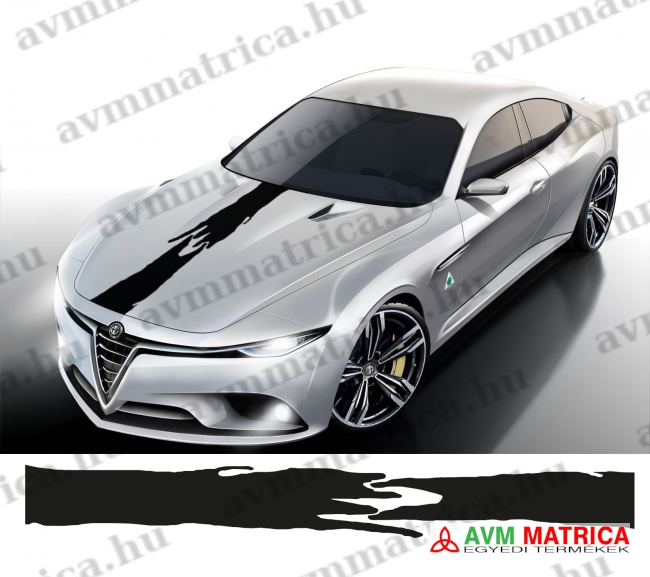 Motorháztető matrica