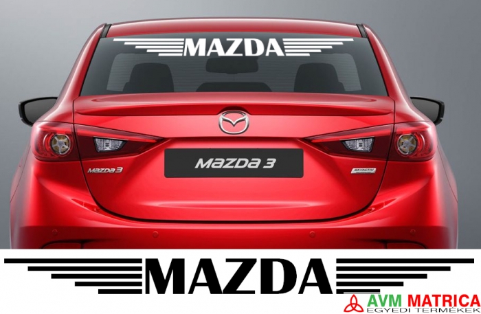 Mazda szélvédőmatrica 4