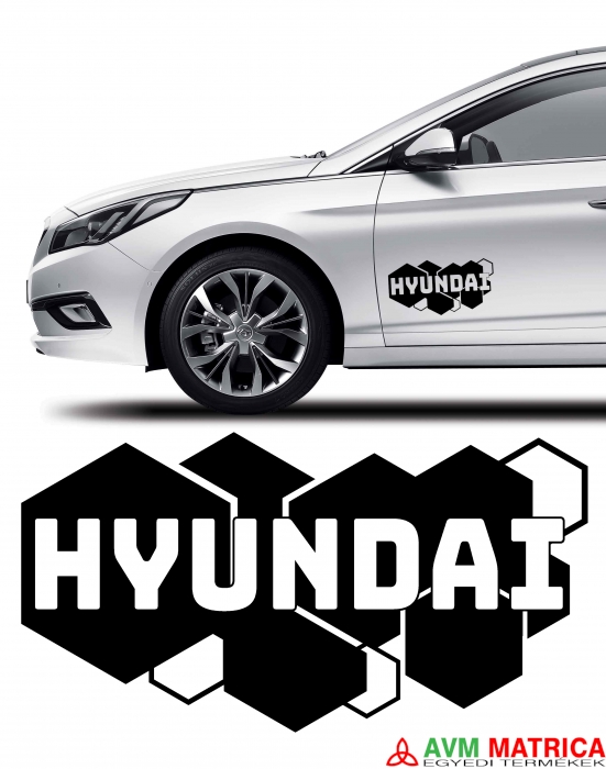 Méhsejt hátteres Hyundai matrica autóra
