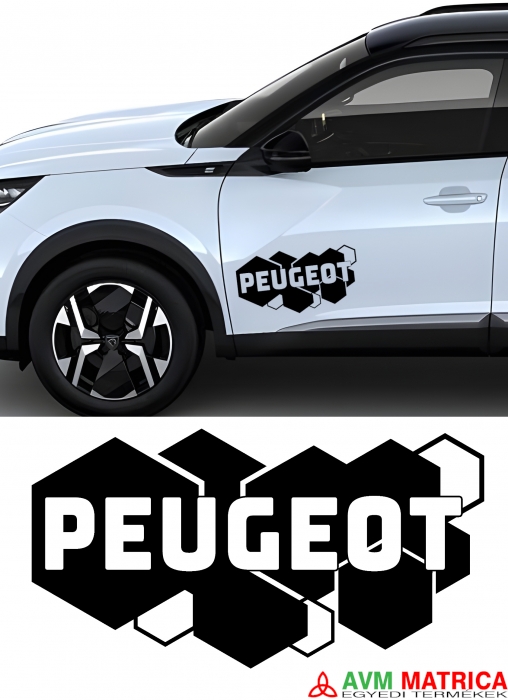 Méhsejt hátteres Peugeot matrica Méhsejt hátteres Peugeot matrica