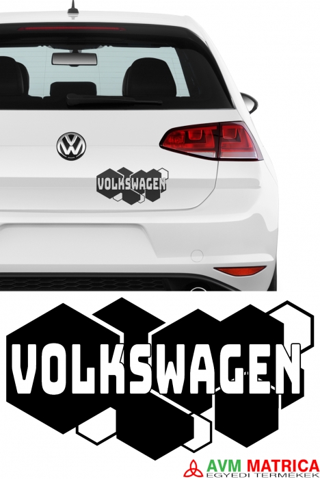 Méhsejt hátteres Volkswagen matrica Méhsejt hátteres Volkswagen matrica
