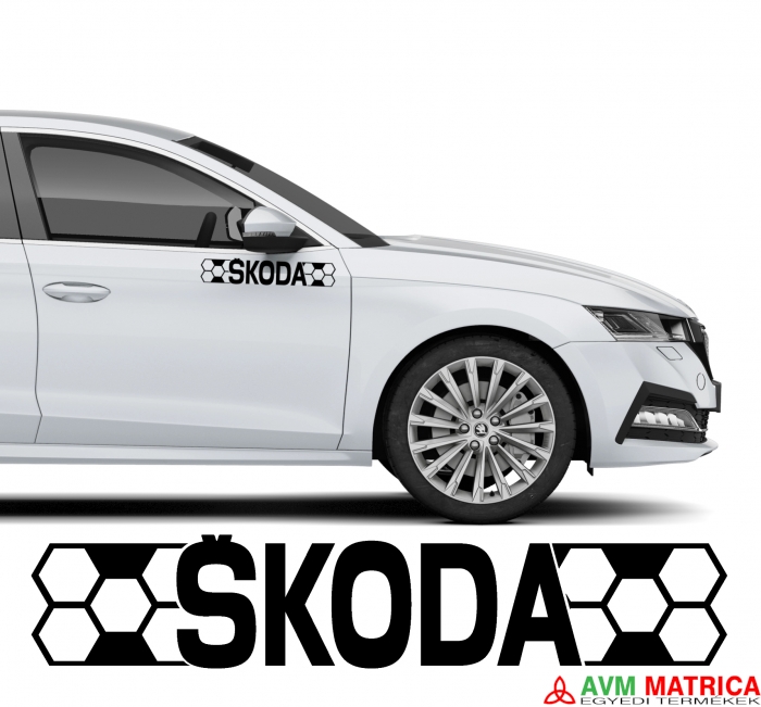 Méhsejt rácsos SKODA matrica