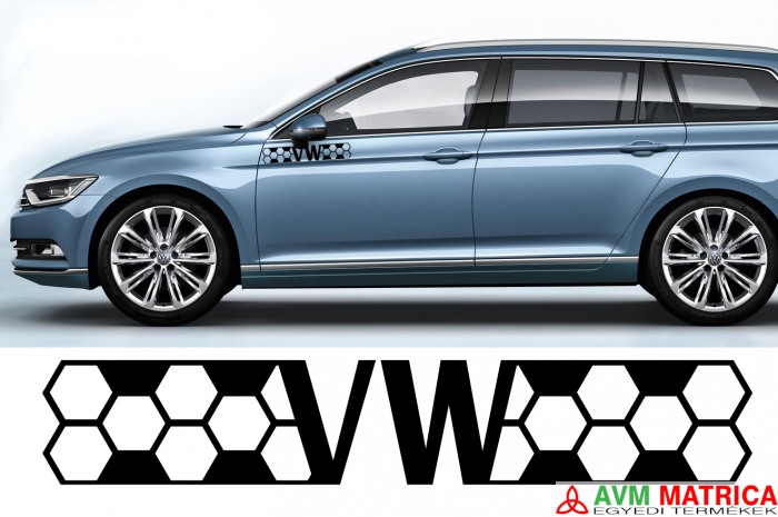 Méhsejt rácsos VW matrica Méhsejt rácsos VW matrica