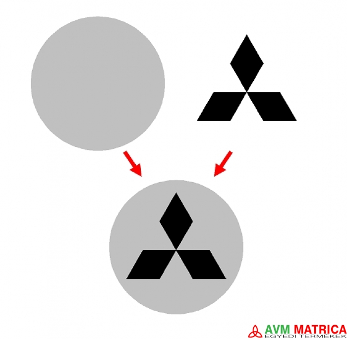 Mitsubishi felni közép matrica